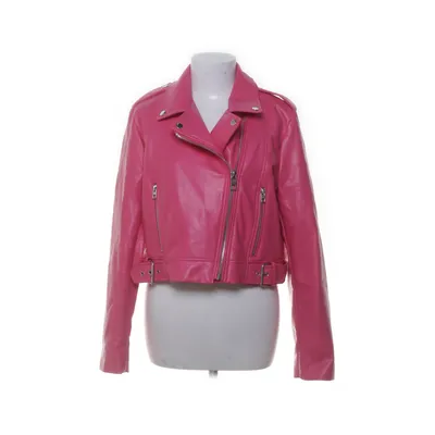 Biker jacket (Pink) from Zara Polyester, Polyurethane