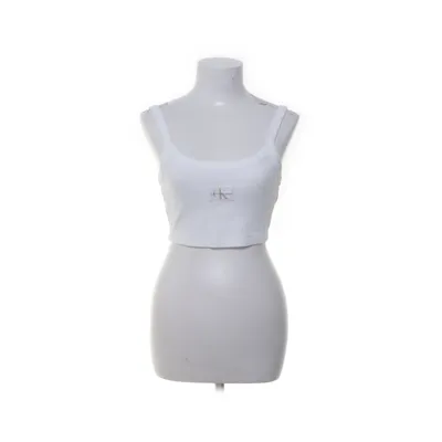 Crop top (Wit) van Calvin Klein Jeans Katoen, Elastaan