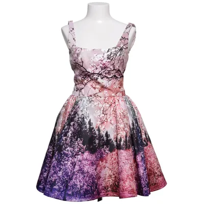 Robe (Rose, Violet, Multicolore) de Mary Katrantzou Polyester, Soie