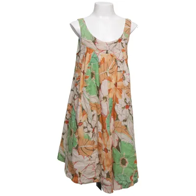 Dress (Green, Beige, Multicolored) from Zara Kids Cotton, Linen