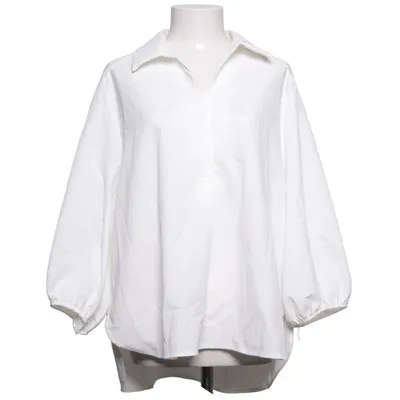 Blouse (White) from Zanzea Collection Elastane, Polyester