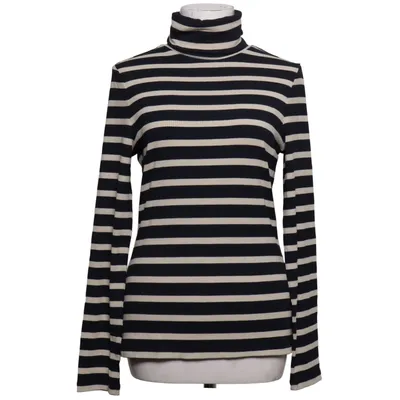 Turtleneck (Blue, White) from Marc Aurel Elastane, Polyester, Viscose