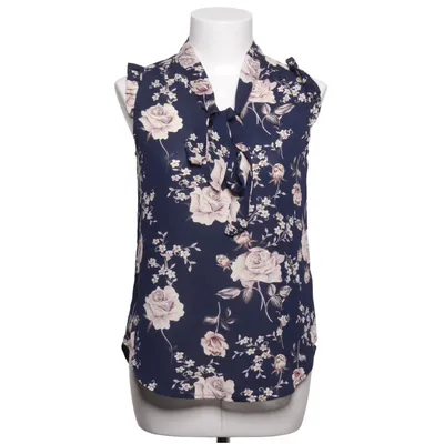 Pussy bow blouse (Blue, Multicolored) from CHOIS Polyester