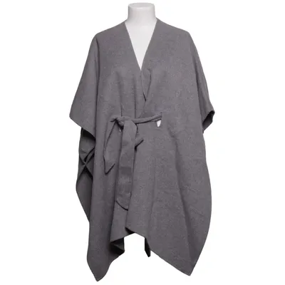 Poncho (Gray) from Kaos Polyester, Viscose, Wool