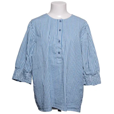 Blus (Blå, Vit) från Marta Bomull, Elastan