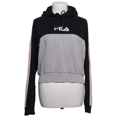 Huvtröja (Svart, Grå, Rosa) från Fila Bomull, Polyester, Viskos
