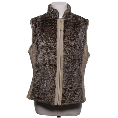 Outer vest (Brown, Beige) from Green House Acetate, Viscose