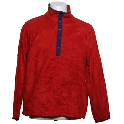 Fleece sweater (Red, Blue) from L.L. Bean Elastane, Polyamide, Polyester