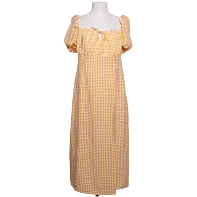 Jurk (Oranje, Wit) van Divided by H&M Elastaan, Polyester