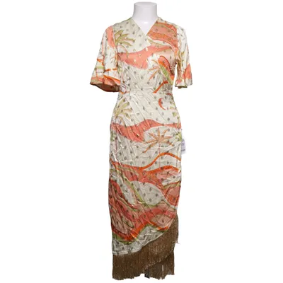 Wrap dress (White, Multicolored) from Never Fully Dressed Viscose