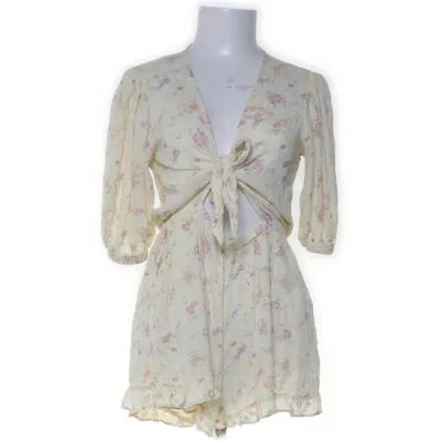 Jumpsuit (Yellow, Multicolored) from Urban Outfitters Viscose