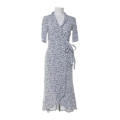 Wrap dress (Blue, Black) from Ganni Viscose