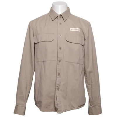 Överskjorta (Beige) från Woodbird Bomull