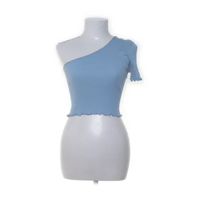 Crop top (Blå) från Barbara Kristoffersen by Rosemunde Bomull, Silke
