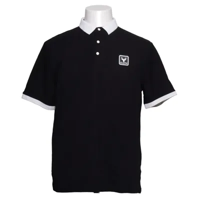 Polo shirt (Black, White) from Fashion Style Cotton, Elastane