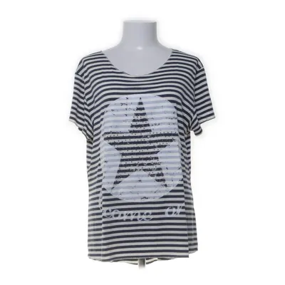 Top (Blauw, Wit, Zilver) van Made in italy Katoen, Viscose