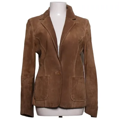 Leren blazer (Bruin) van Hollies Stockholm Leer