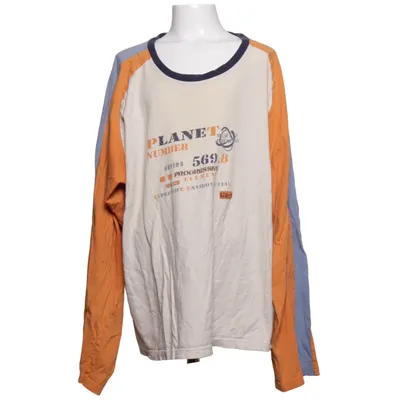 T-shirt à manches longues (Beige, Bleu, Orange) de InScene Coton