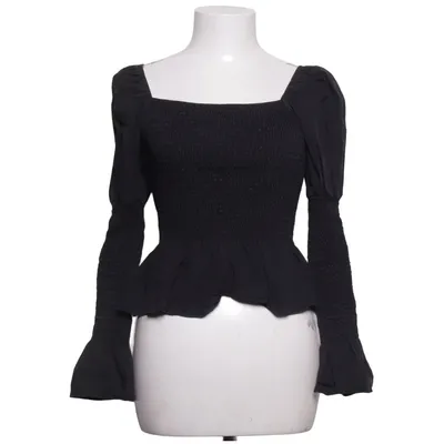 Peplum top (Zwart) van Missguided Tall