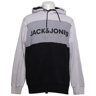 Huvtröja (Svart, Grå, Vit) från Jack & Jones Bomull, Polyester
