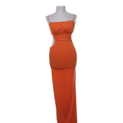 Långklänning (Orange) från L&S Elastan, Polyester