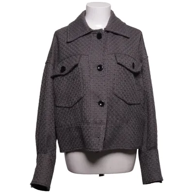 Jacka (Grå) från Meotine Akryl, Rävpäls, Polyester, Viskos, Ull