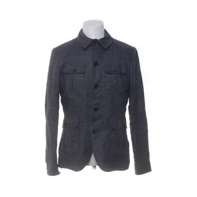 Safarijacka (Blå) från The Tailoring Club Bomull, Linne, Polyester, Ull, Viskos