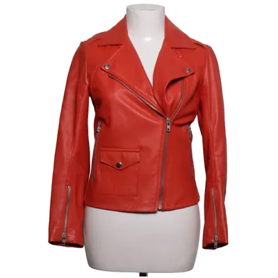Veste de motard (Rouge) de Sandro Cuir, Polyester