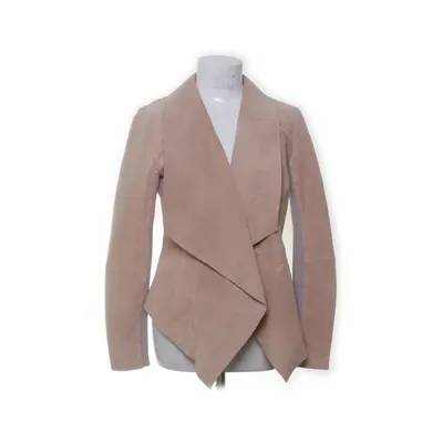 Läderjacka (Beige) från Frontrow Polyester, Skinn