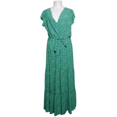 Slå-om-kjole (Grøn, Sort) fra Paprika Polyester