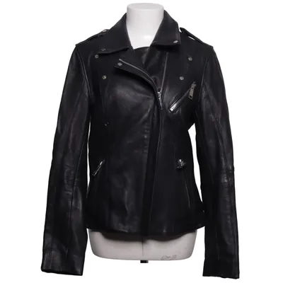 Biker jacket (Black) from ALIX Leather, Polyester
