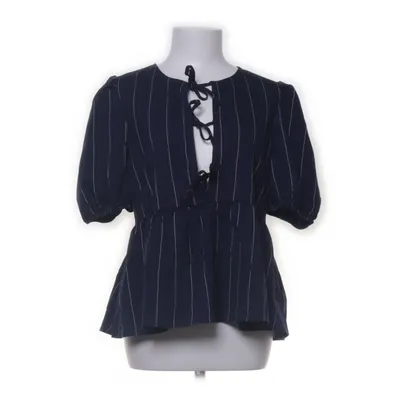 Peplumtopp (Blå, Vit) från Pieces Polyester