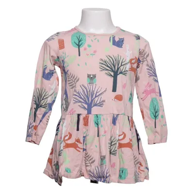 Kjole (Pink, Flerfarvet) fra Lindex Kids Bomuld