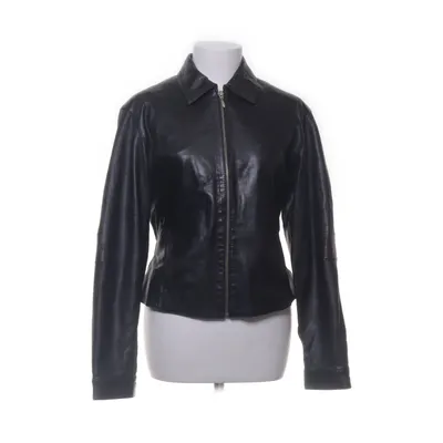 Leren jack (Zwart) van Mauritius Leer, Polyester