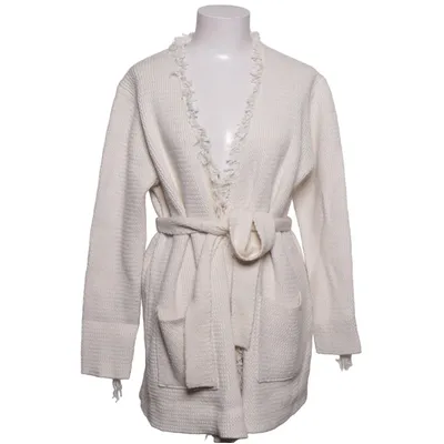 Slå om-cardigan (Beige) fra By Malene Birger Bomuld, Polyamid