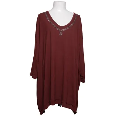 Top (Brown) from Ulla Popken Elastane, Polyester, Viscose