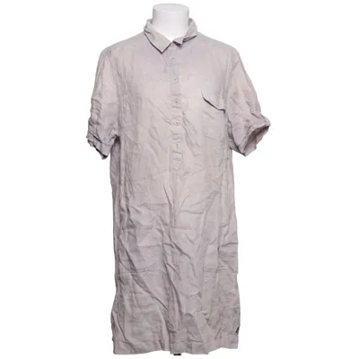 Shirt dress (Gray) from Signal Linen