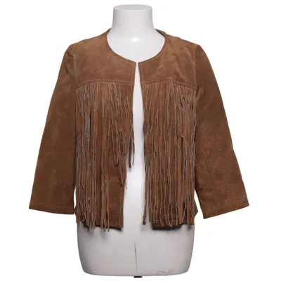 Läderjacka (Brun) från Mango Skinn, Polyester
