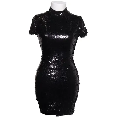 Cocktail dress (Black, Silver) from Naanaa Polyester