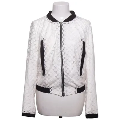 Bomberjacka (Vit, Svart) från Kriss Sweden Bomull, Polyester