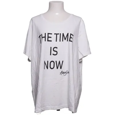 T-shirt (Wit) van Anna Scholz by Ulla Popken Katoen, Elastaan