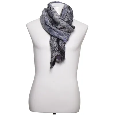 Suit scarf (Blue, Black, Gray) from Etro Linen, Silk
