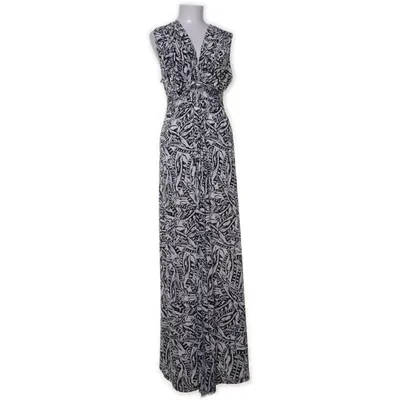 Långklänning (Svart, Vit, Flerfärgad) från Ilse Jacobsen Elastan, Polyester