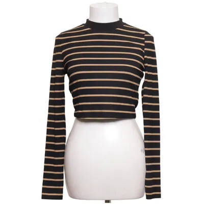 Crop top (Noir, Beige) de Collusion Coton, Élasthane, Polyester