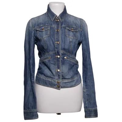 Jeansjacke (Blau) von Gas Baumwolle, Leinen