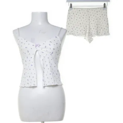 Pyjama (Wit, Lila) van Divided by H&M Elastaan, Katoen