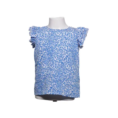 Top (Blue, White) from How to Kiss a Frog Cotton, Viscose