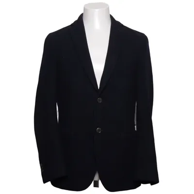 Blazer (Blauw) van Boggi Milano Viscose, Wol