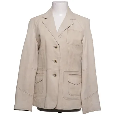 Blazer en cuir (Beige) de Petroff Cuir, Polyester