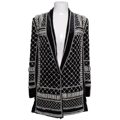 Blazer (Zwart) van Balmain x H&M Zijde, Viscose